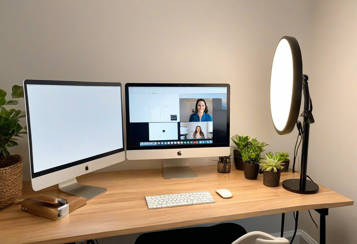 Desk Lighting for Professional-Looking Video Calls